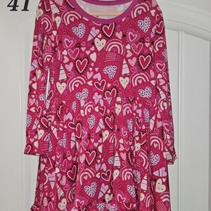 Pink Heart and Rainbow Dress